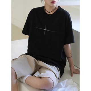 【Codibook】韓國 binary01 閃星印圖寬鬆短袖T恤［預購］短袖上衣 T恤 女裝