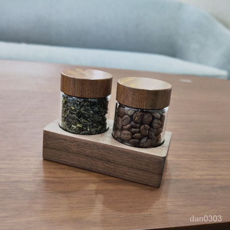 🔥客製/熱賣🔥日式迷你小號茶葉罐咖啡豆儲存罐展示玻璃密封罐便攜燕窩分裝瓶 ILWR