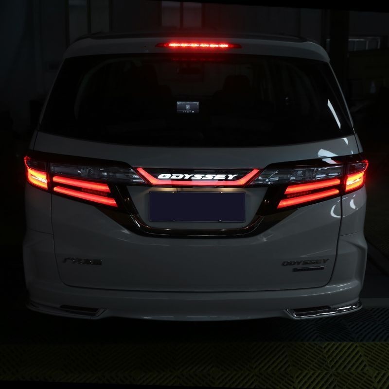 Honda 15-22Odyssey混動/汽油版led後備箱帶燈飾條氣氛燈改裝軌道燈後置