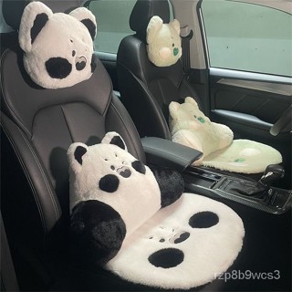 小楊哥臻選 汽車頭枕 汽車靠枕 卡通汽車坐墊嘟嘟貓同款汽車頭枕護頸枕車用靠枕一對座椅腰枕屁墊