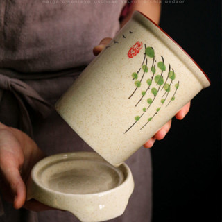 澤子小鋪日式和風手繪陶瓷消毒筷子籠筷子筒瀝水防霉筷子架盒餐具廚房收納