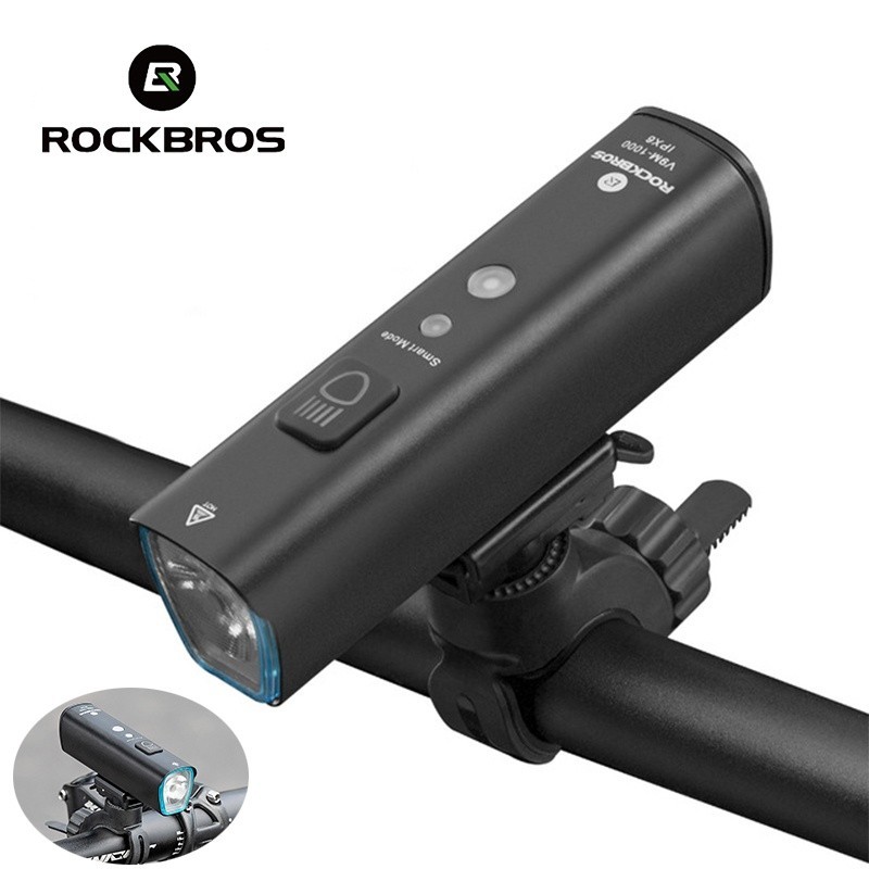 Rockbros 燈燈自行車防雨 USB 可充電 LED 4000mAh 自行車山地車前大燈鋁製超輕手電筒