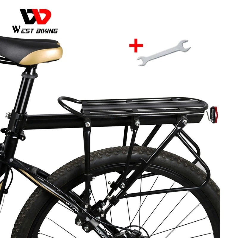 西騎者 自行車架 140 KG 負載行李架貨物鋁合金後架自行車座桿包架支架自行車架腳踏車