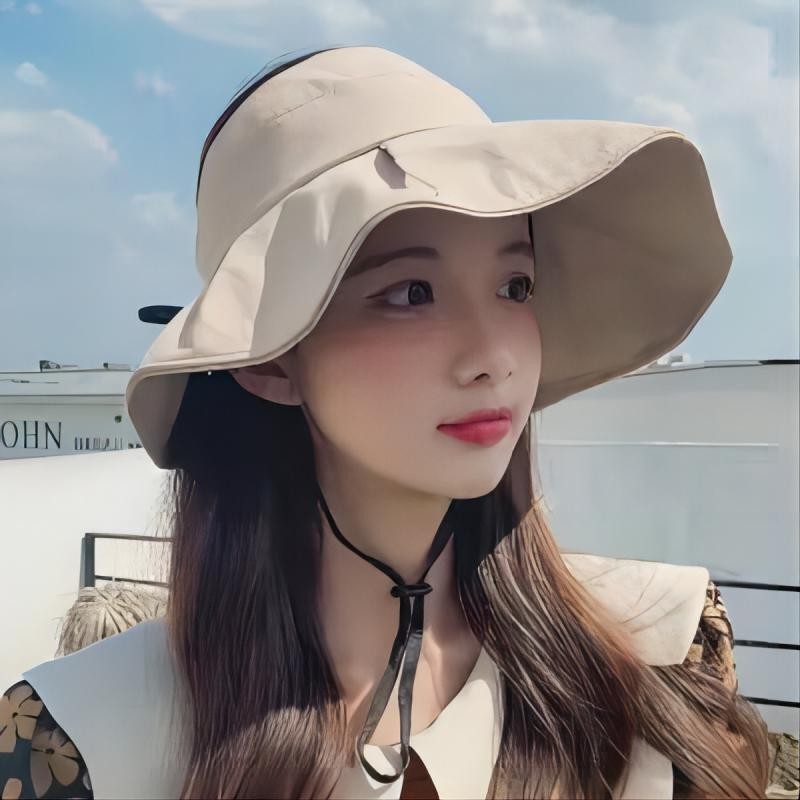 太陽帽 韓國UV太陽帽子女夏季防曬防紫外線遮臉新款蝴蝶結遮陽帽洋氣帽子
