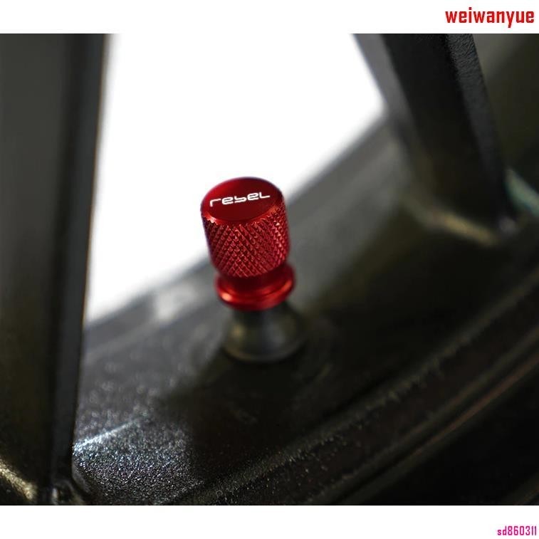 【ZC】對於 REBEL 250 300 500 CMX500 全年黑色紅色 CNC 摩托車配件車輪輪胎氣門嘴蓋空氣