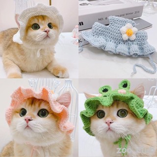 純手工可愛寵物帽子 寵物頭套 貓咪頭套 露耳朵貓咪帽子 寵物變裝 貓咪毛帽 貓咪頭飾 寵物頭飾 狗帽子 寵物針織帽
