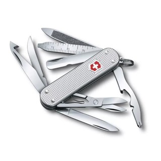 【Victorinox 瑞士維氏】瑞士刀 MINI CHAMP ALOX 15用刀 58mm-鋁合金銀(0.6381.26) 墊腳石購物網