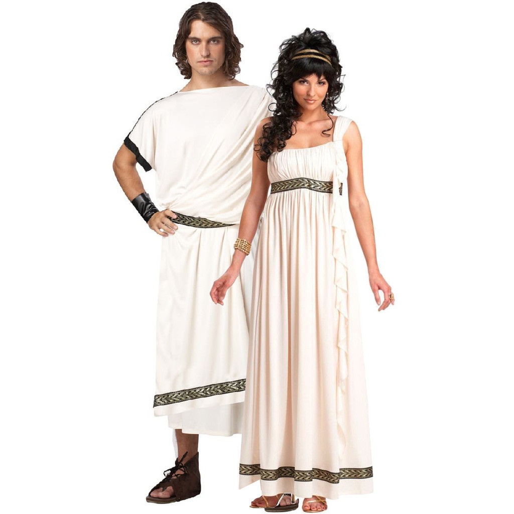 【爆款熱銷】M-XL古羅馬武士服古埃及法老長袍 希臘女神王子與公主萬圣節服裝cos 演出服裝
