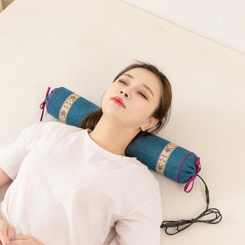 🔥新款惠購🔥頸椎枕頭睡覺專用圓枕頭蕎麥熱敷成人富貴包牽引矯正乳膠護頸大人