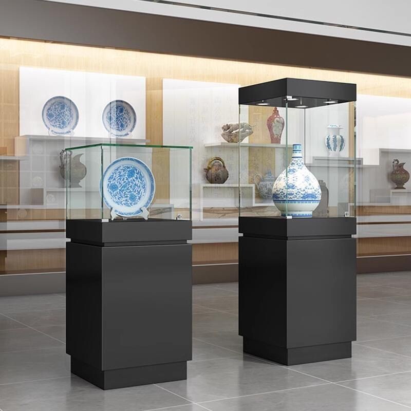 首飾 珠寶 古董 玻璃展示櫃 珠寶玉器透明櫃臺陶瓷産品展示櫃博物館文物陳列櫃立式