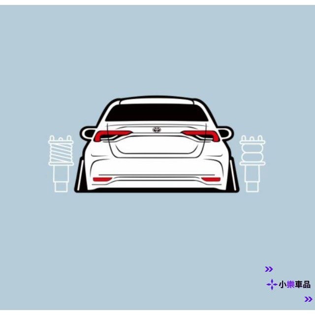 專車專用-豐田 ALTIS 9代 10代 10.5代 11代 11.5.代 12.代改裝貼紙 恐高癥 HF風格車貼 氣