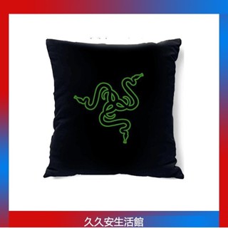 Razer雷蛇皮質頭枕腰墊電競椅車用墊子頭靠頸枕車載傲風可調節