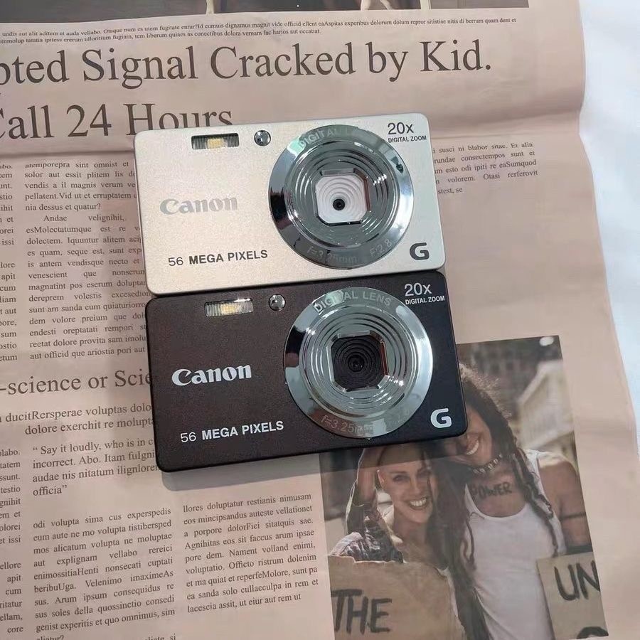 （台現）佳能5600萬CCD 美版相機 便攜式旅遊校園 自拍照相機 高像素 4KCCD數位小型相機 生日禮物 交換禮物