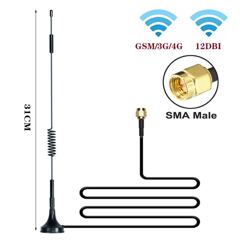 ❄12dbi吸盤天線 GSM/4G/LTE磁吸 物聯網分眾傳媒廣告機 電梯