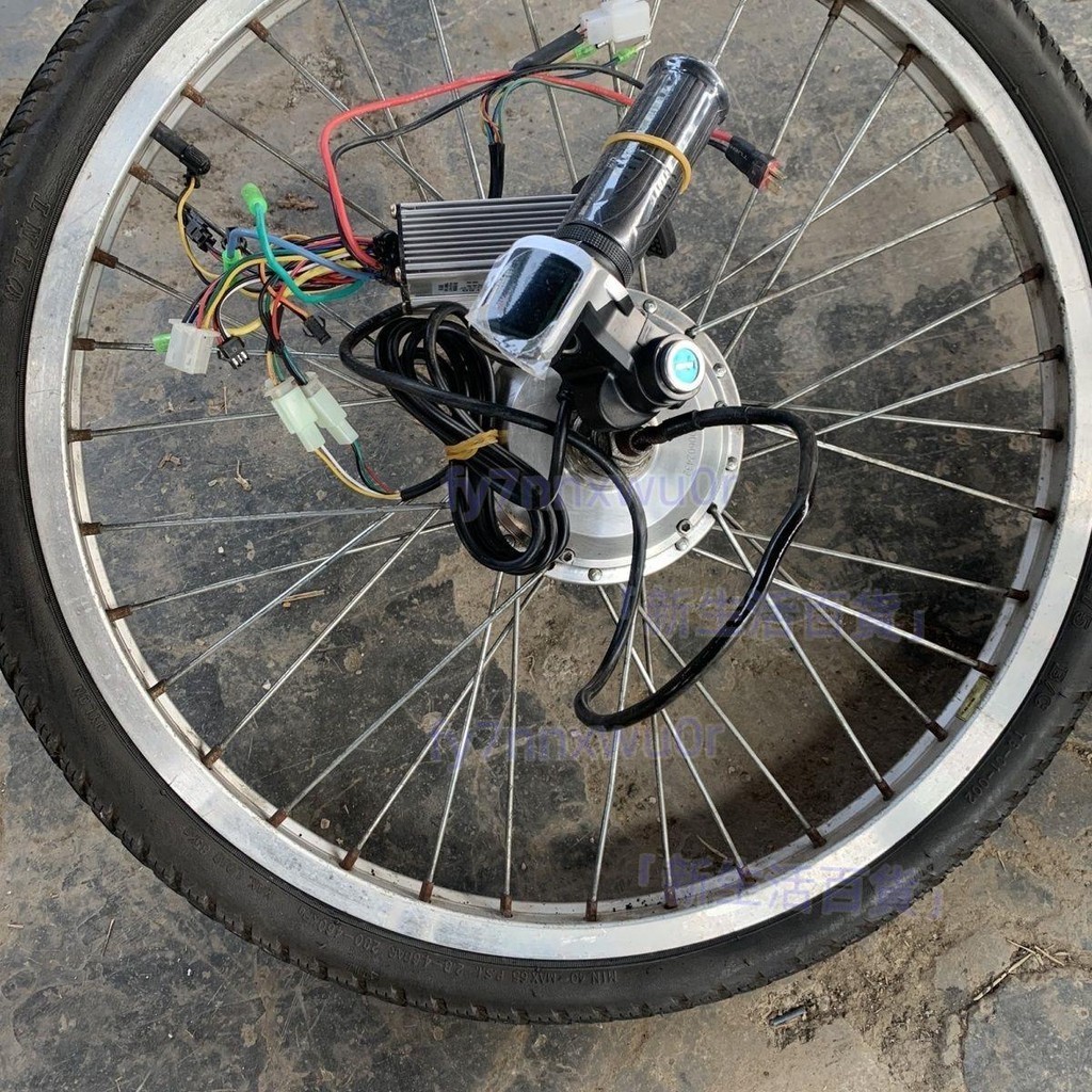 網紅人力三輪前驅簡易改裝電機輪配件,電動助力自行車后輪電機fy7nnxwu0r