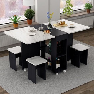 爆款*折疊餐桌家用小戶型小型簡易長方形吃飯桌可移動多功能桌子折疊桌