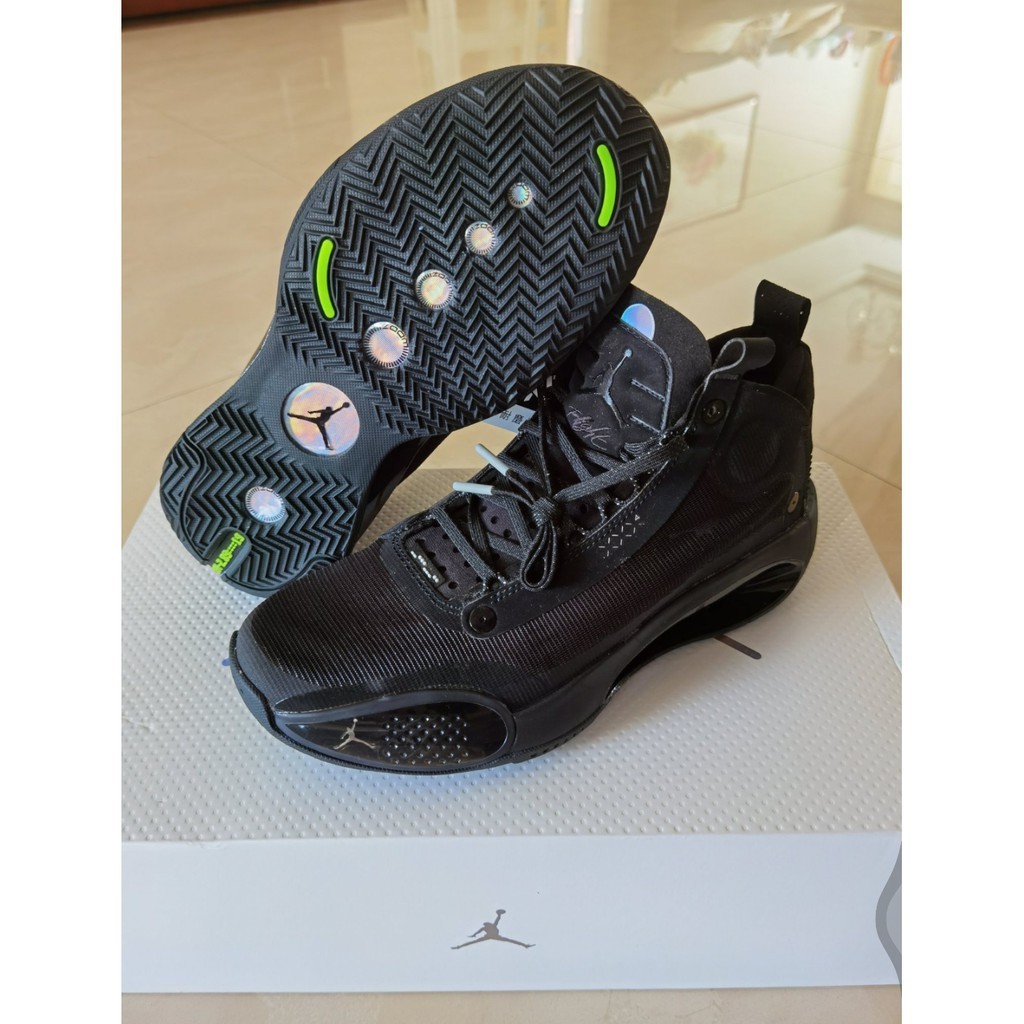 日本正品 Air Jordan 34代 PF Black Cat 黑魂 男鞋 籃球鞋 BQ3381-003