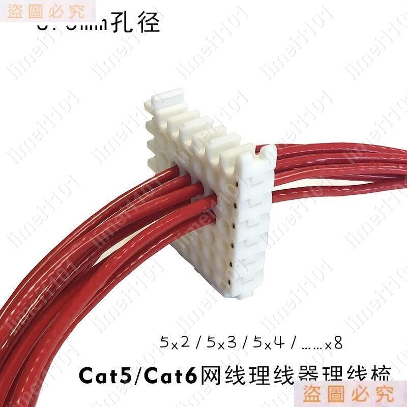 💥★大賣★Cat6五六類網線束線排列理線器束線梳線器機房集束線器理線板5排limei1101🎇