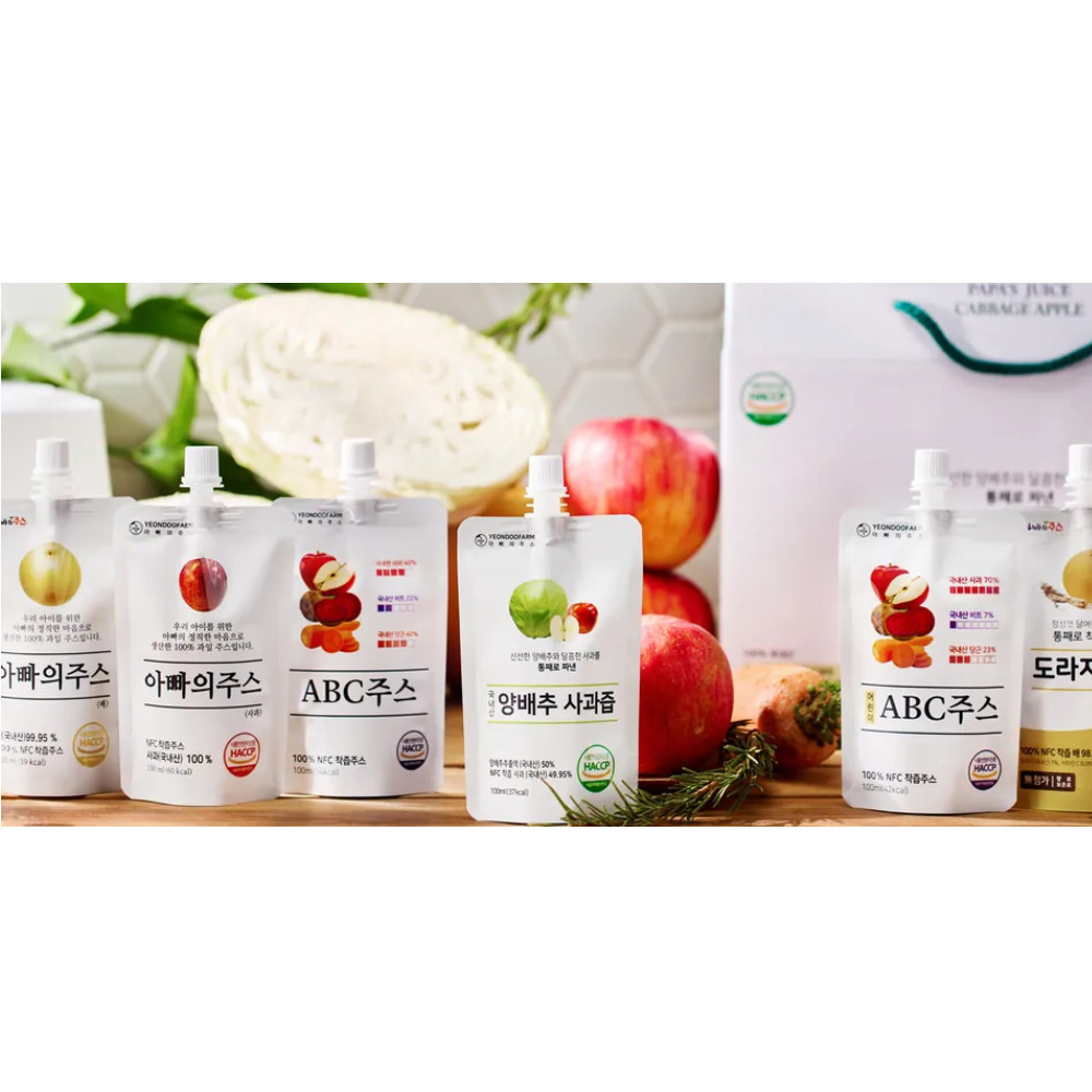 韓國 YEONDOOFARM 妍杜農場 蘋果汁 水梨汁 高麗菜蘋果汁 abc蔬果汁 蘋果汁 蘋果胡蘿蔔 蘋果甜菜
