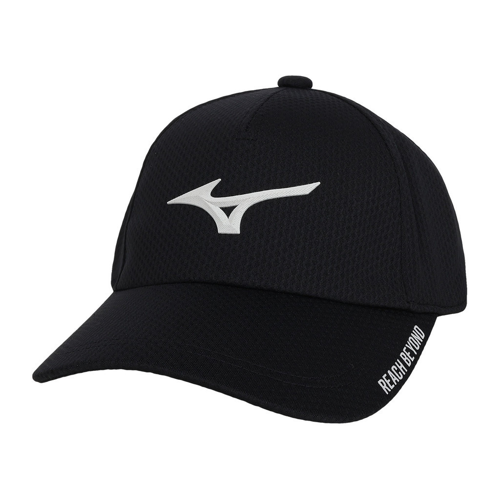 MIZUNO 運動帽(防曬 遮陽 鴨舌帽 運動 帽子 「32TWB10209」 黑白