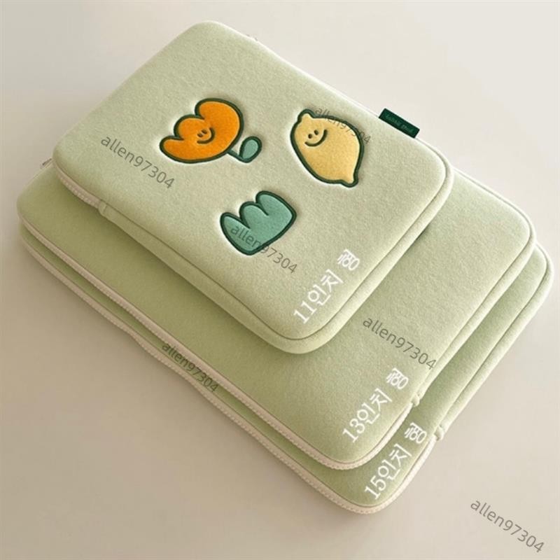 ✨台灣出貨『韓國 小眾設計』檸檬筆電包13吋 筆電內袋 iPad11寸平板包 15.6寸筆記本電腦包