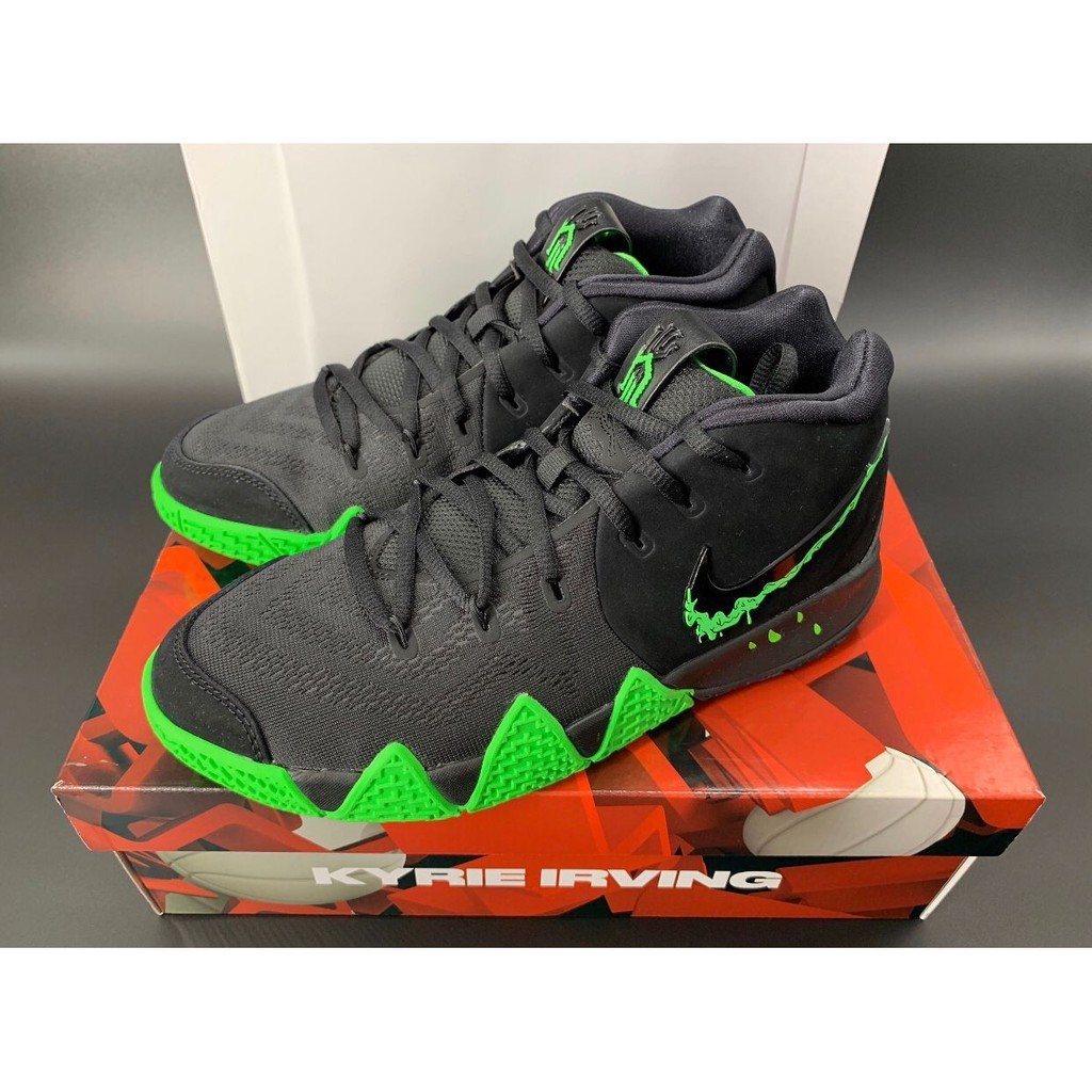 日韓現貨 Nike Kyrie 4 Halloween 萬聖節 黑綠 943807 012 籃球鞋