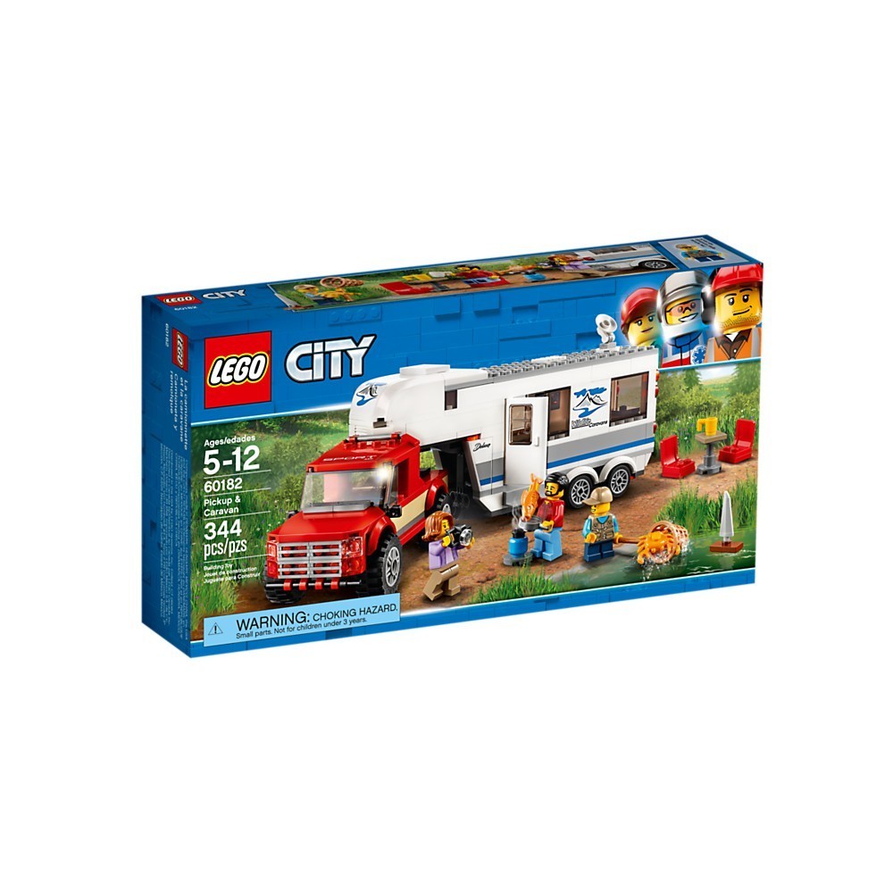 LEGO 60182 皮卡車及露營車 城鎮系列【必買站】樂高盒組