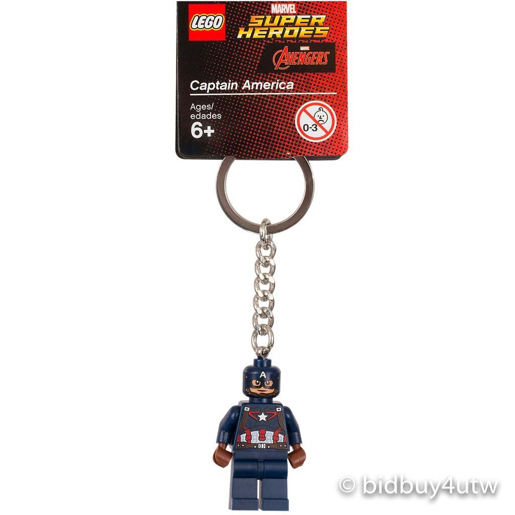 LEGO人偶 853593 美國隊長 超級英雄系列【必買站】 樂高鑰匙圈