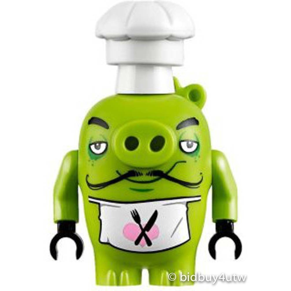 LEGO人偶 ANG018 Chef Pig (75826) 樂高憤怒鳥電影系列【必買站】 樂高人偶