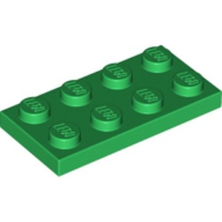 LEGO零件 薄板磚 2x4 綠色 3020 302028【必買站】樂高零件
