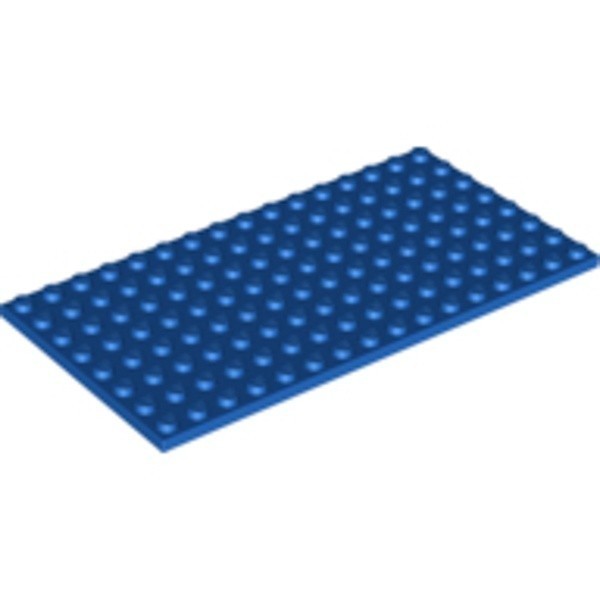 LEGO零件 薄板磚 8x16 藍色 92438 4610354【必買站】樂高零件