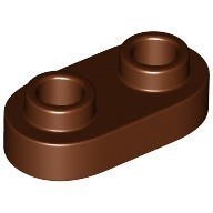 LEGO零件 圓形平板 1 x 2 35480 紅棕色 6248944【必買站】樂高零件