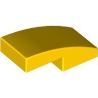 LEGO零件 弧形磚 2x1 11477 黃色【必買站】樂高零件