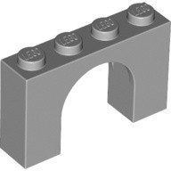 LEGO零件 拱形磚 1x4x2 6182 淺灰色【必買站】樂高零件