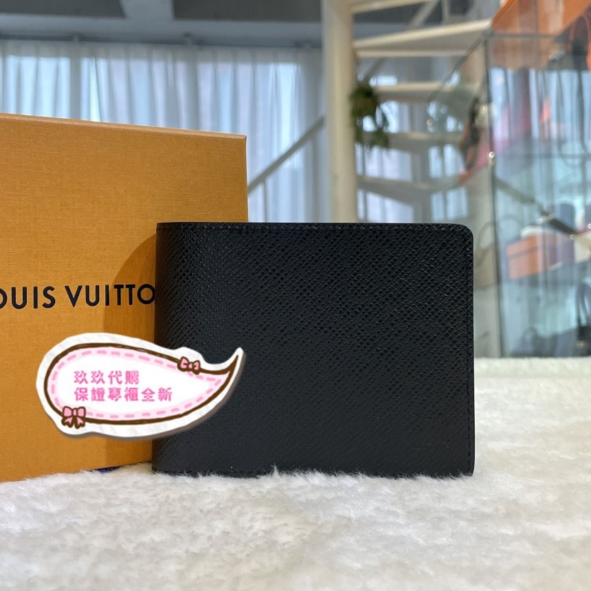 LV 路易威登 wallet 對折短夾 黑色 男款錢包 零錢包 m30531