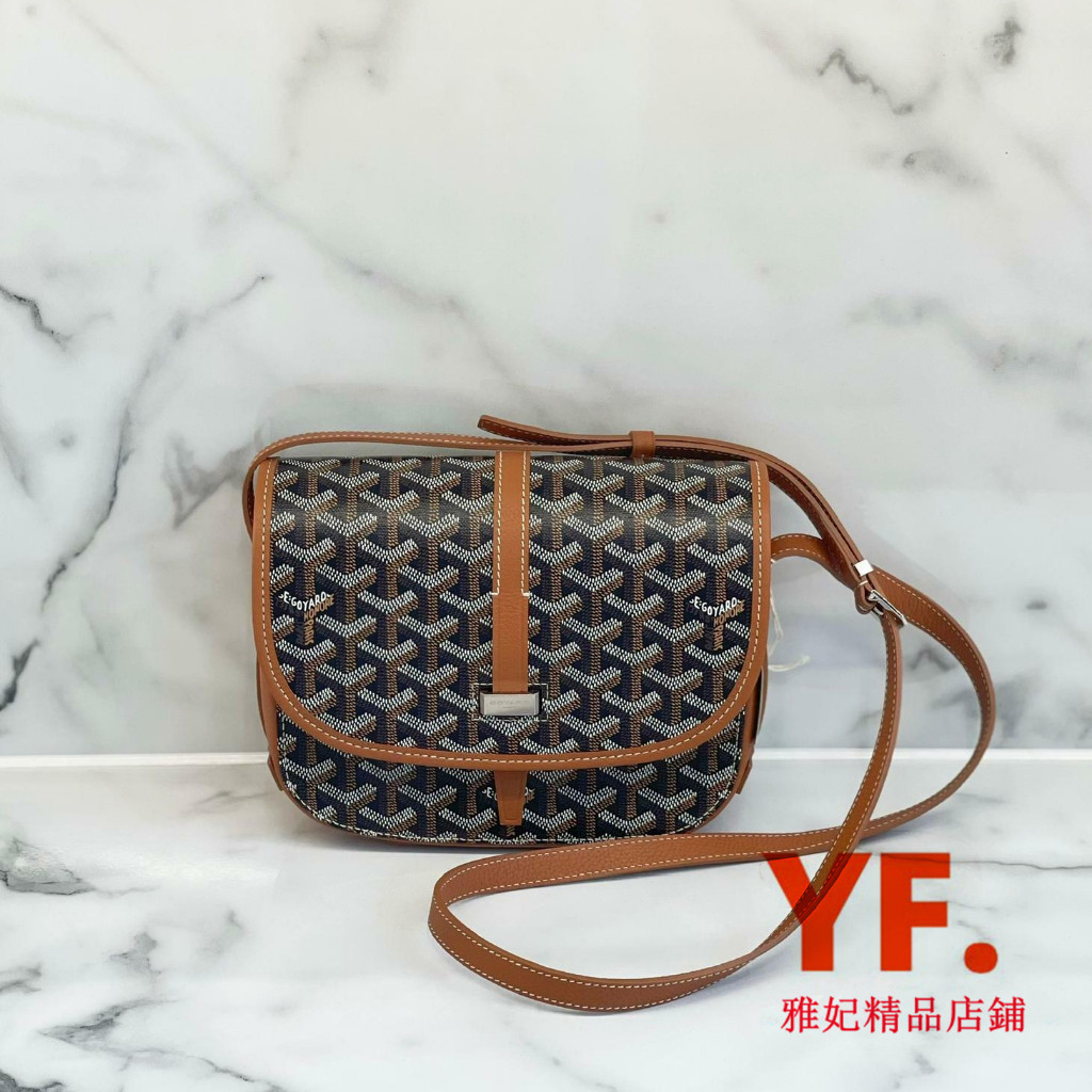 GOYARD 戈雅 PM Belvédère 帆布 郵差包 單肩包 斜背包 棕色 黑色