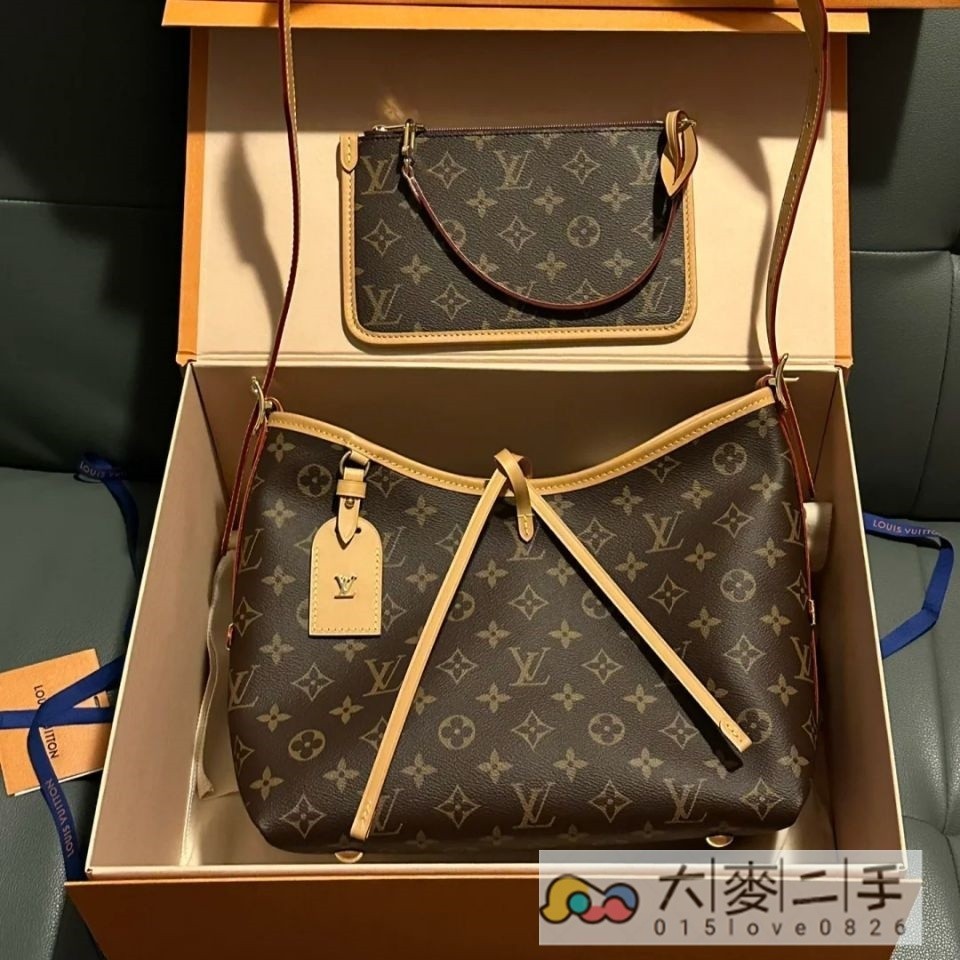 LV 路易威登 22新款 小號 Carryall 經典老花 子母包 手提包 單肩包 M46203