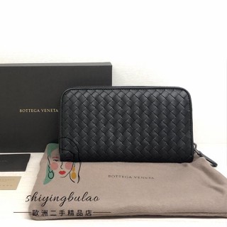 伊伊二手-BOTTEGA VENETA 寶緹嘉 BV經典編織長款錢包 拉鍊長夾 皮夾 114076 男士精品