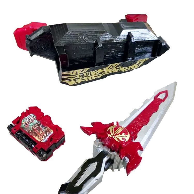 假面騎士玩具 假面的騎士腰帶saber圣刃圣劍驅動器 變身 器1:1可穿戴3D紙模型