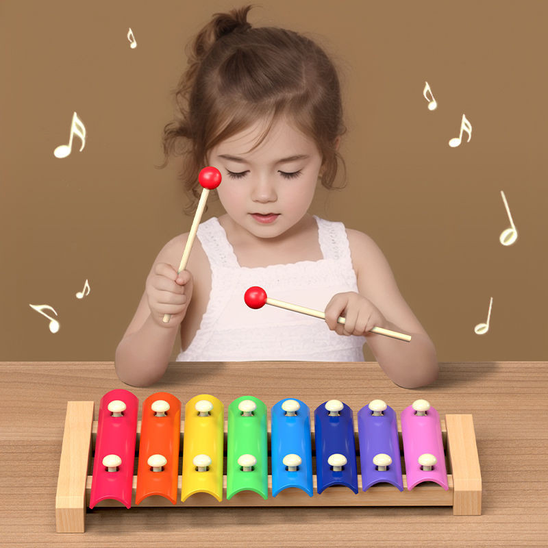 🎉好音樂💕兒童1-2-3歲木琴小學生敲擊樂器幼嬰兒玩具早教八音琴益智大禮包
