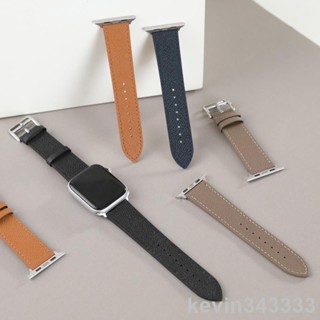 台灣出貨 適用iwatch7手錶1-9SE蘋果手錶錶帶apple watch5錶帶真皮蘋果錶帶