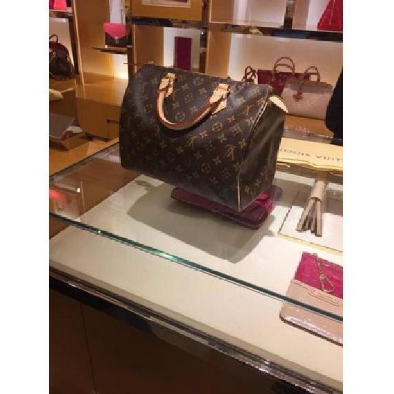 卓梵二手精品 LV Speedy Bandoulière LV Speedy 30 附背帶 枕頭包 手提包 M411