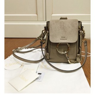 卓梵二手精品 Chloe Faye mini backpack 銀環 迷你後背包 現貨