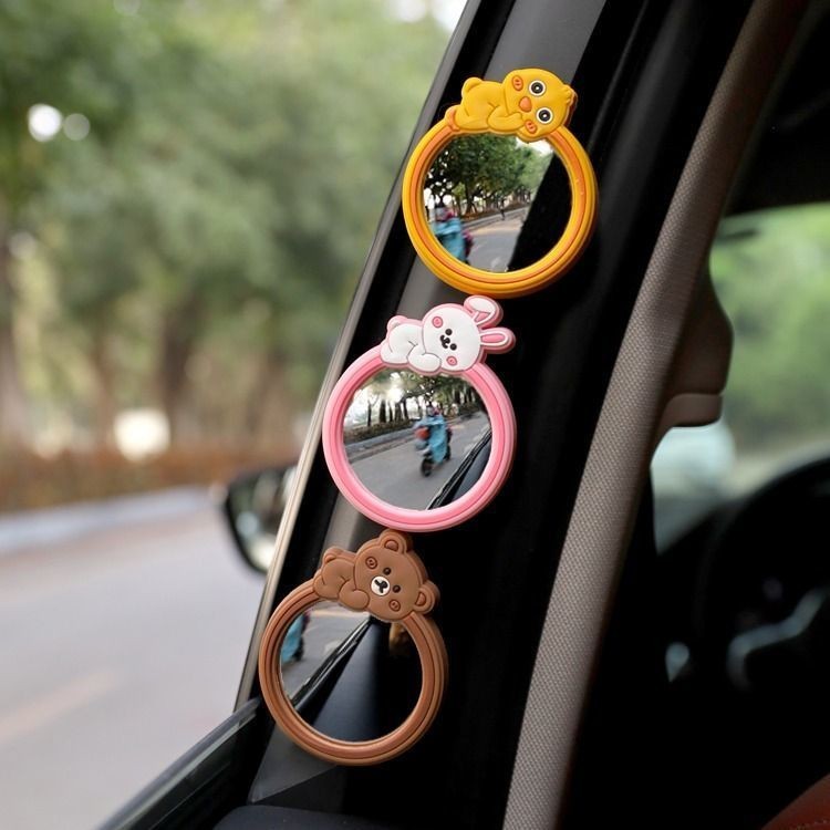 🌸車載好物🌸汽車二排後視鏡小圓鏡下車盲點鏡車內外觀察鏡廣角後排輔助出租車🚚臺中出貨