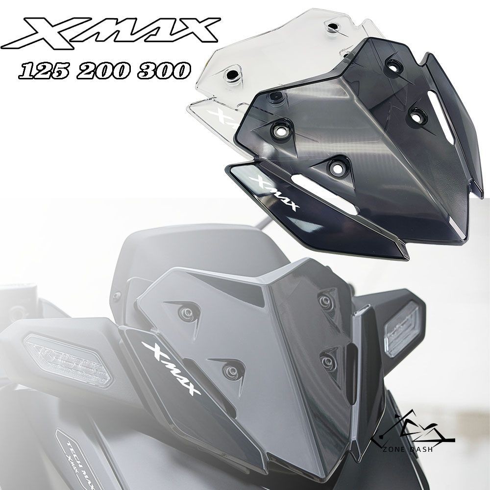 適用於23款摩託車XMAX300改裝擋風運動前風擋競技風鏡xmax導流罩