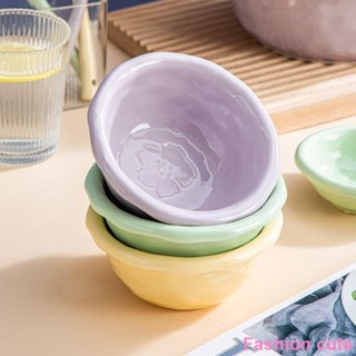 [新款餐具]馬卡龍陶瓷飯碗碟套裝ins雙耳大湯碗面碗盤子菜盤家用魚盤沙拉碗
