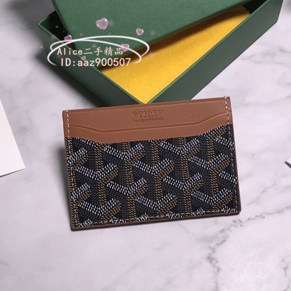 精品二手 GOYARD 戈雅 Saint Sulpice 棕色卡包/卡夾/零錢包/卡片夾 現貨實拍 免運