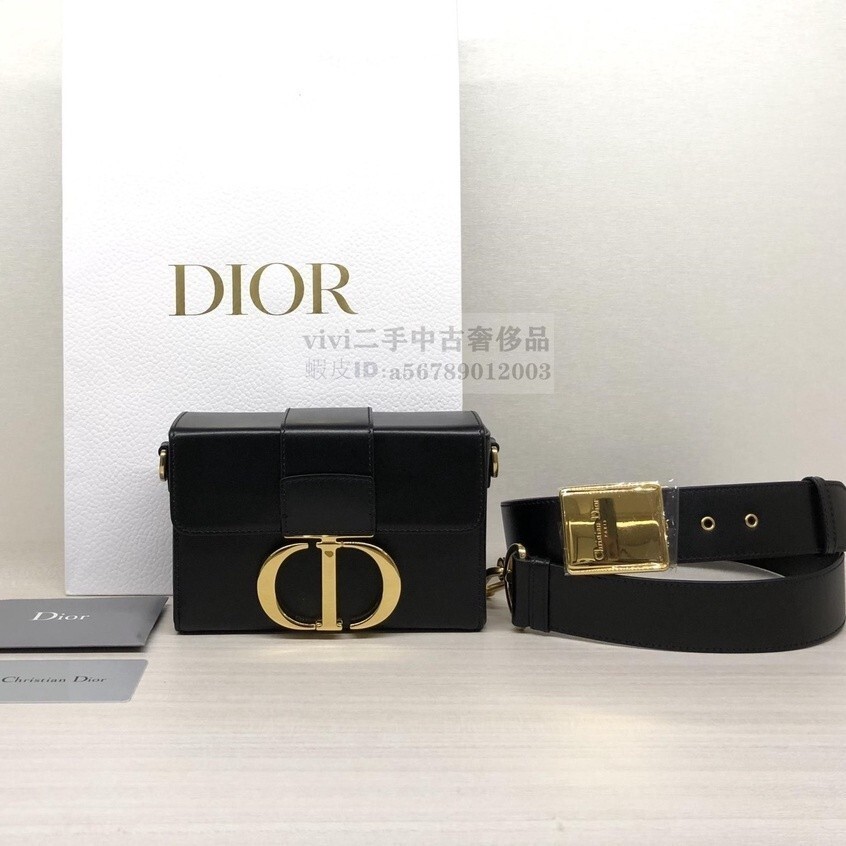 二手現貨 Dior 迪奧 Montaigne 30 mini 蒙田包 盒子包 單肩包 斜挎包 m9204mos