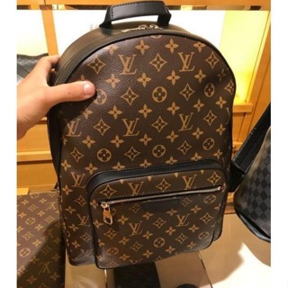 LV Josh 背包 M41530 Monogram Macassar 傳統字紋配黑色皮革 有現貨