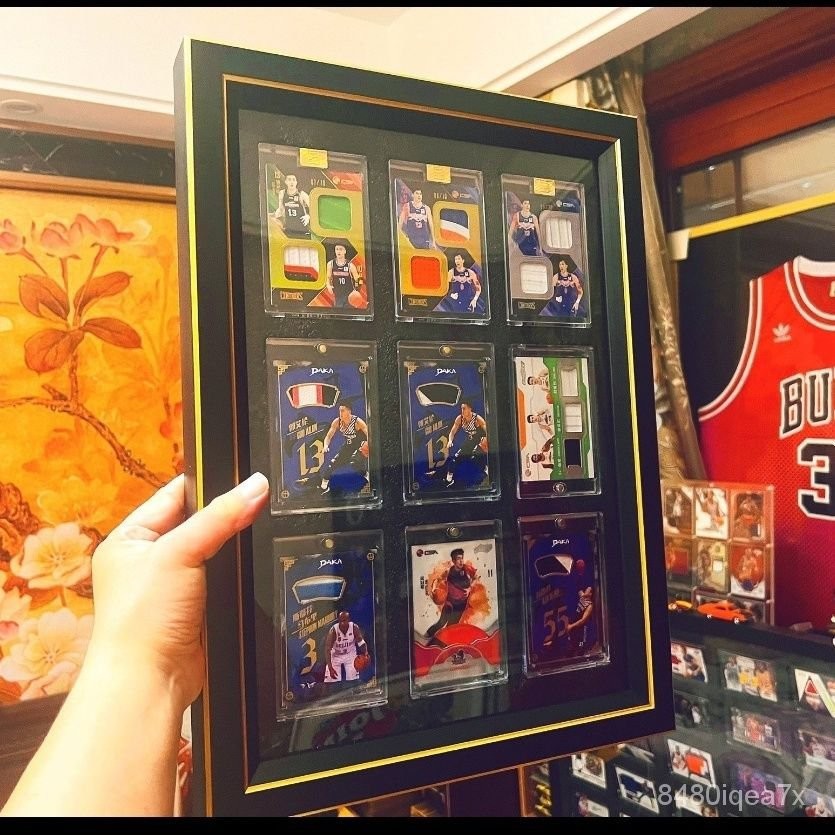 店長推薦🔥強磁卡磚寶可夢球星卡NBA遊戲王掛墻展覽陳列架展示盒裝裱框 PYAF